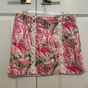 EUC Lilly Pulitzer Pink Colony Skort Size 8